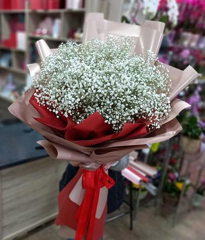 Букет цветов из: Гипсофила в Коммунаре Курской области