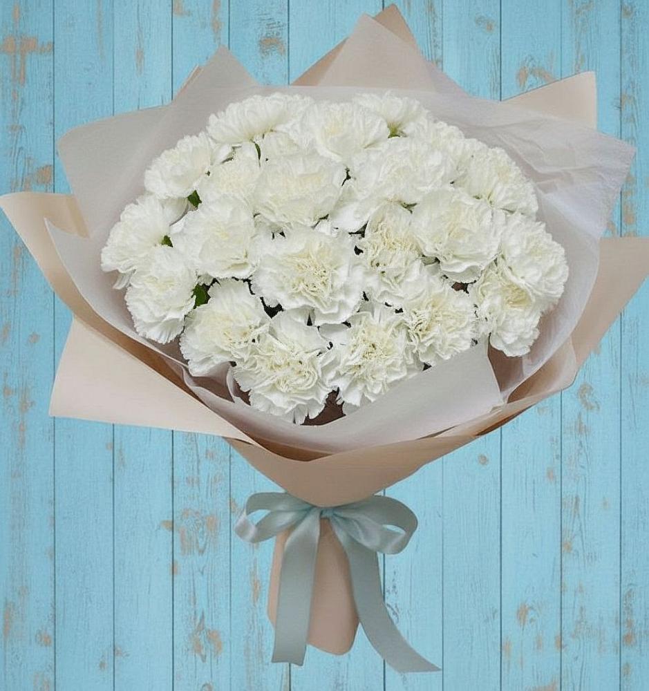 Букет цветов из: Гвоздики в Коммунаре Курской области