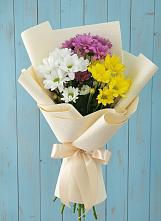 Букет цветов из:  Хризантемы в Коммунаре Курской области