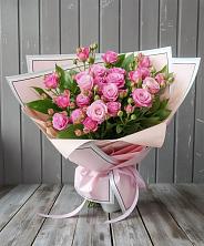 Букет Розовый кустик в Коммунаре Курской области