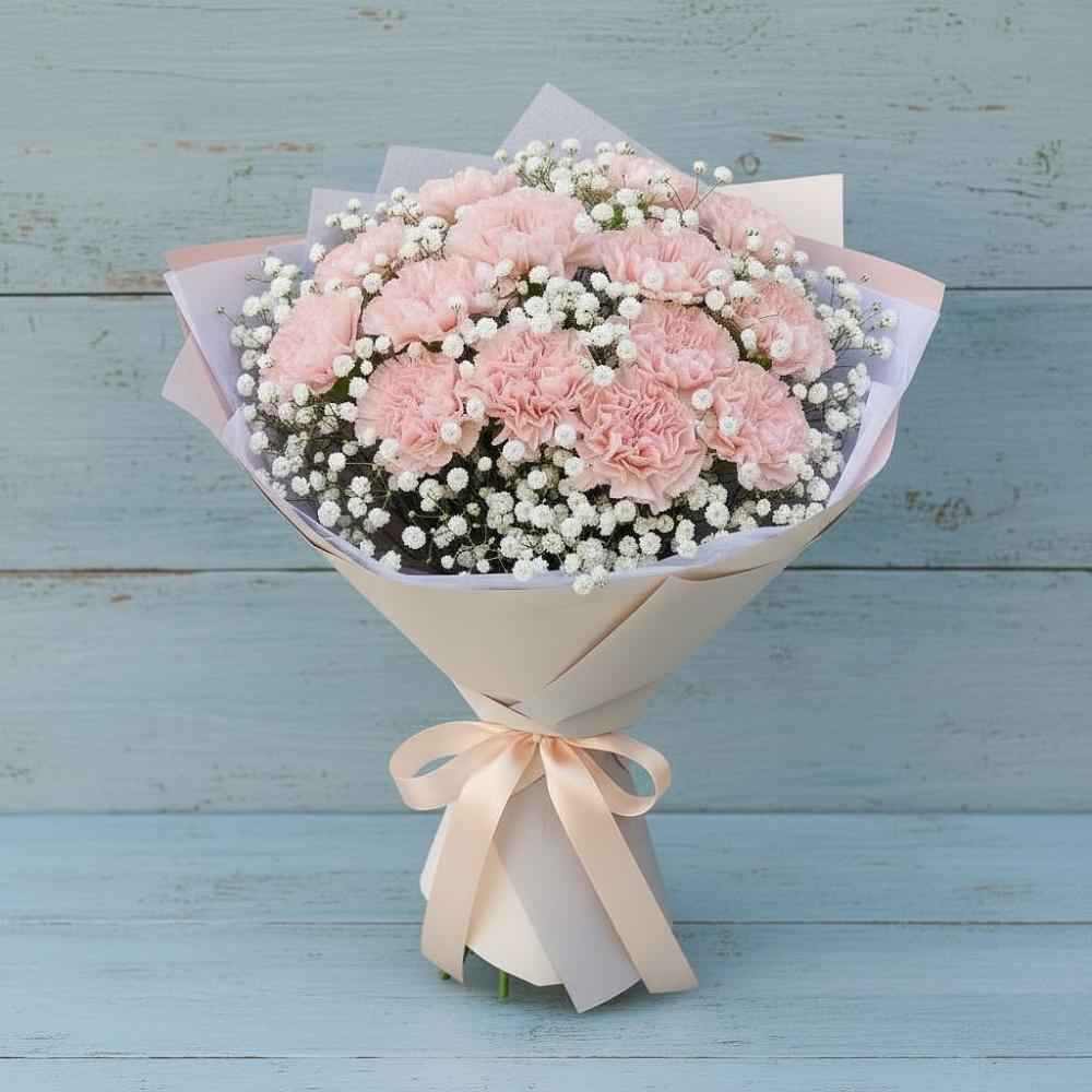 Букет цветов из: Гвоздики в Коммунаре Курской области