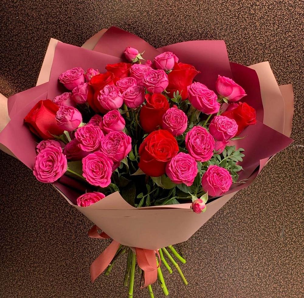 Букет В объятьях нежности в Коммунаре Курской области