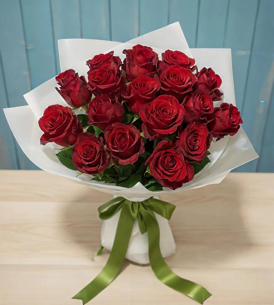 Букет Красные розы в Коммунаре Курской области