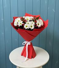 Букет цветов из:  Хризантемы в Коммунаре Курской области