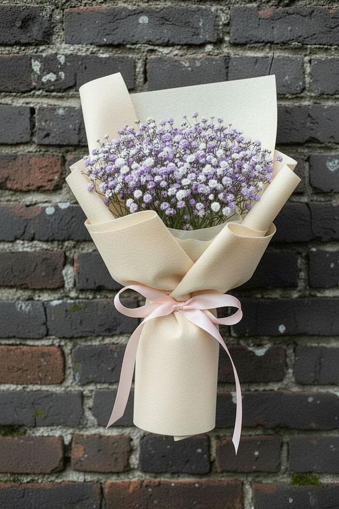 Букет цветов из: Гипсофила в Коммунаре Курской области