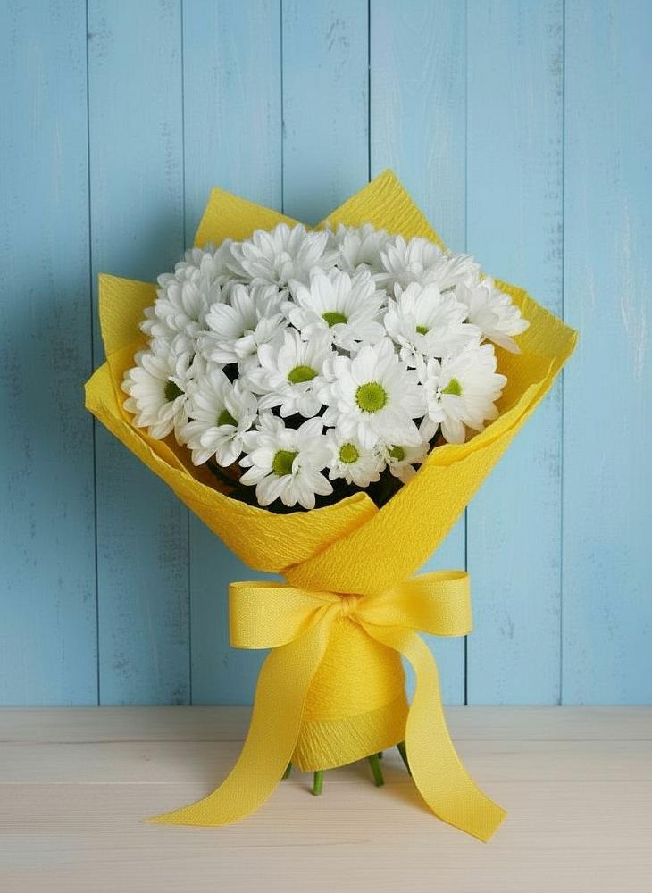 Букет цветов из: Хризантемы в Коммунаре Курской области