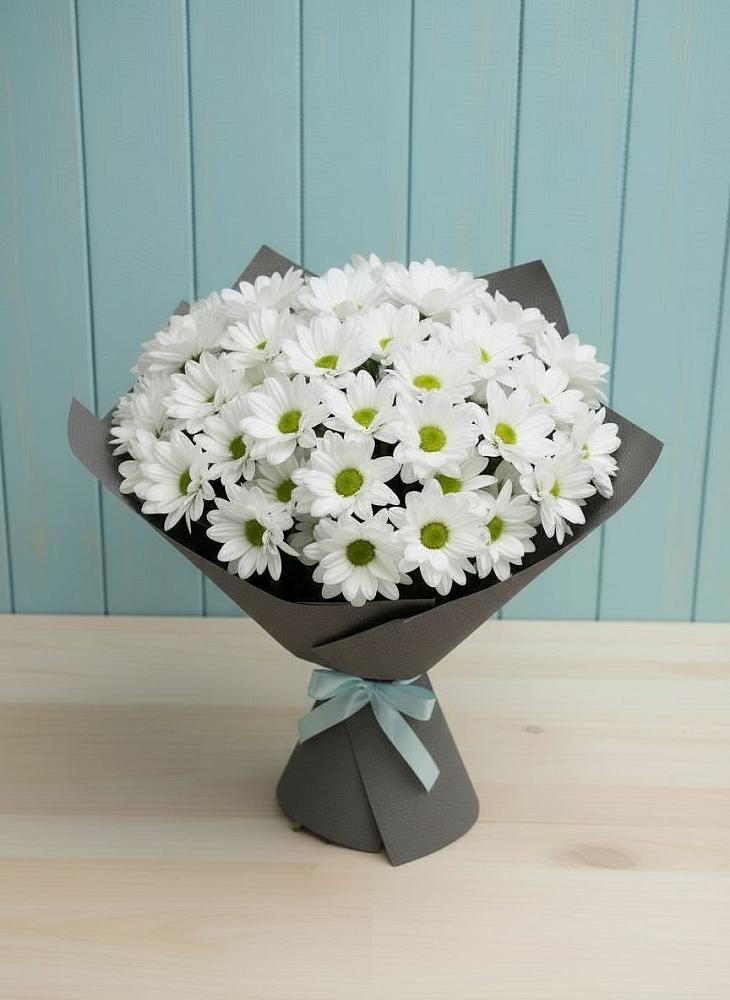 Букет цветов из: Хризантемы в Коммунаре Курской области