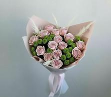 Букет цветов из:  Розы и Хризантемы в Коммунаре Курской области
