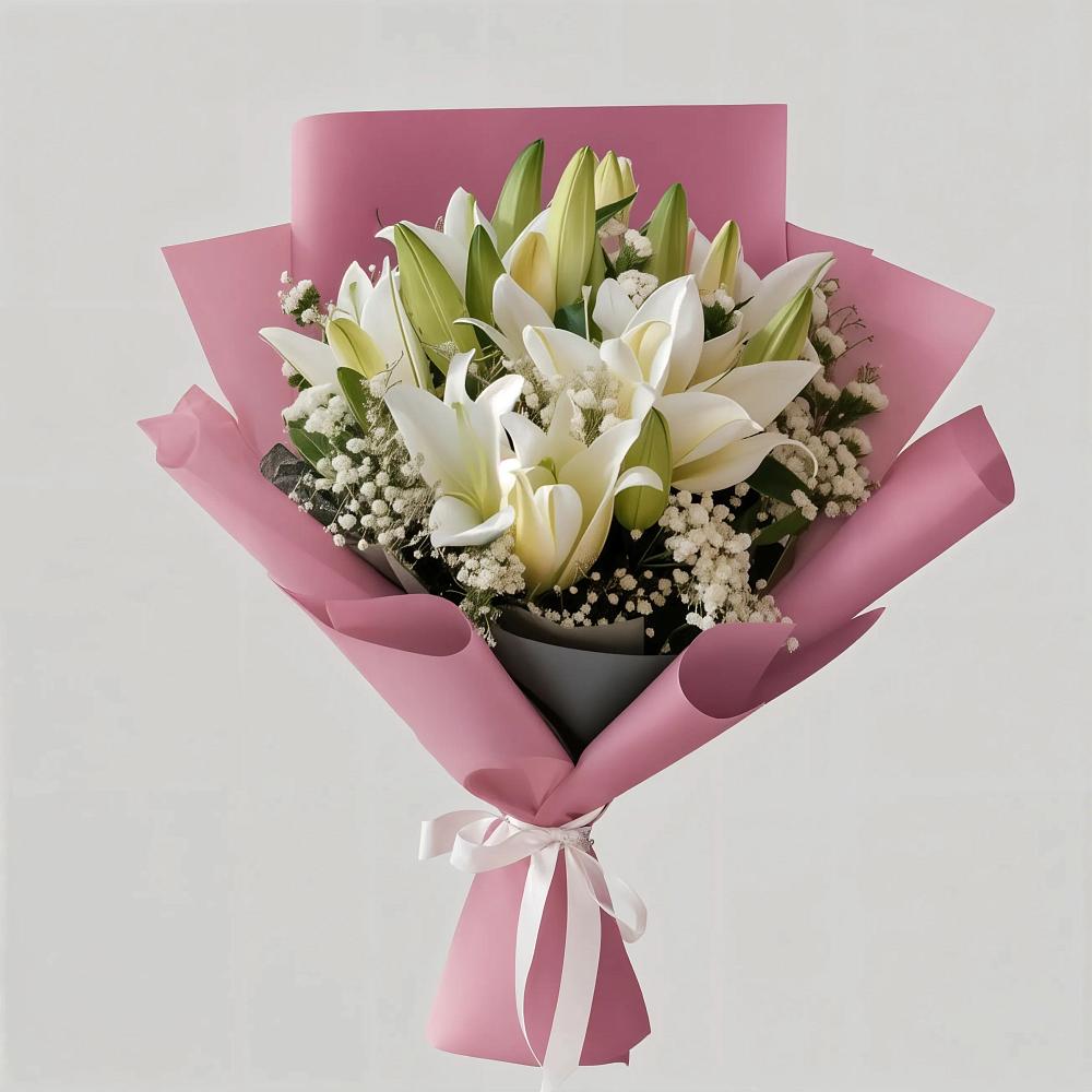 Букет цветов из: Лилии в Коммунаре Курской области