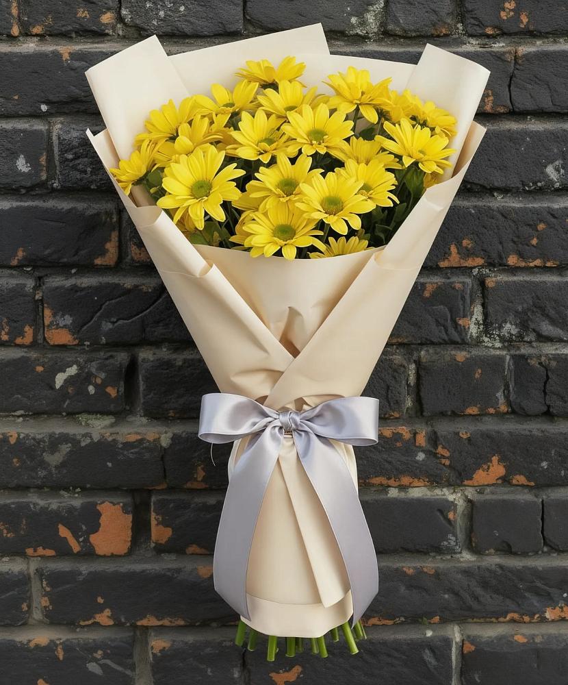 Букет цветов из: Хризантемы в Коммунаре Курской области