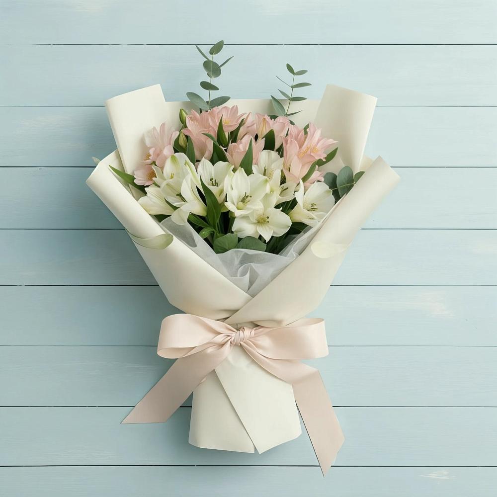 Букет цветов из: Альстромерии в Коммунаре Курской области