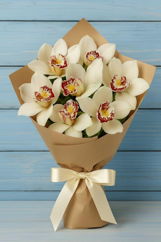 Букет цветов из: Орхидеи и Розы в Коммунаре Курской области