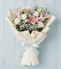 Букет цветов из:  Лилии в Коммунаре Курской области